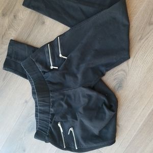 Forever 21 zipper detail leggings size M